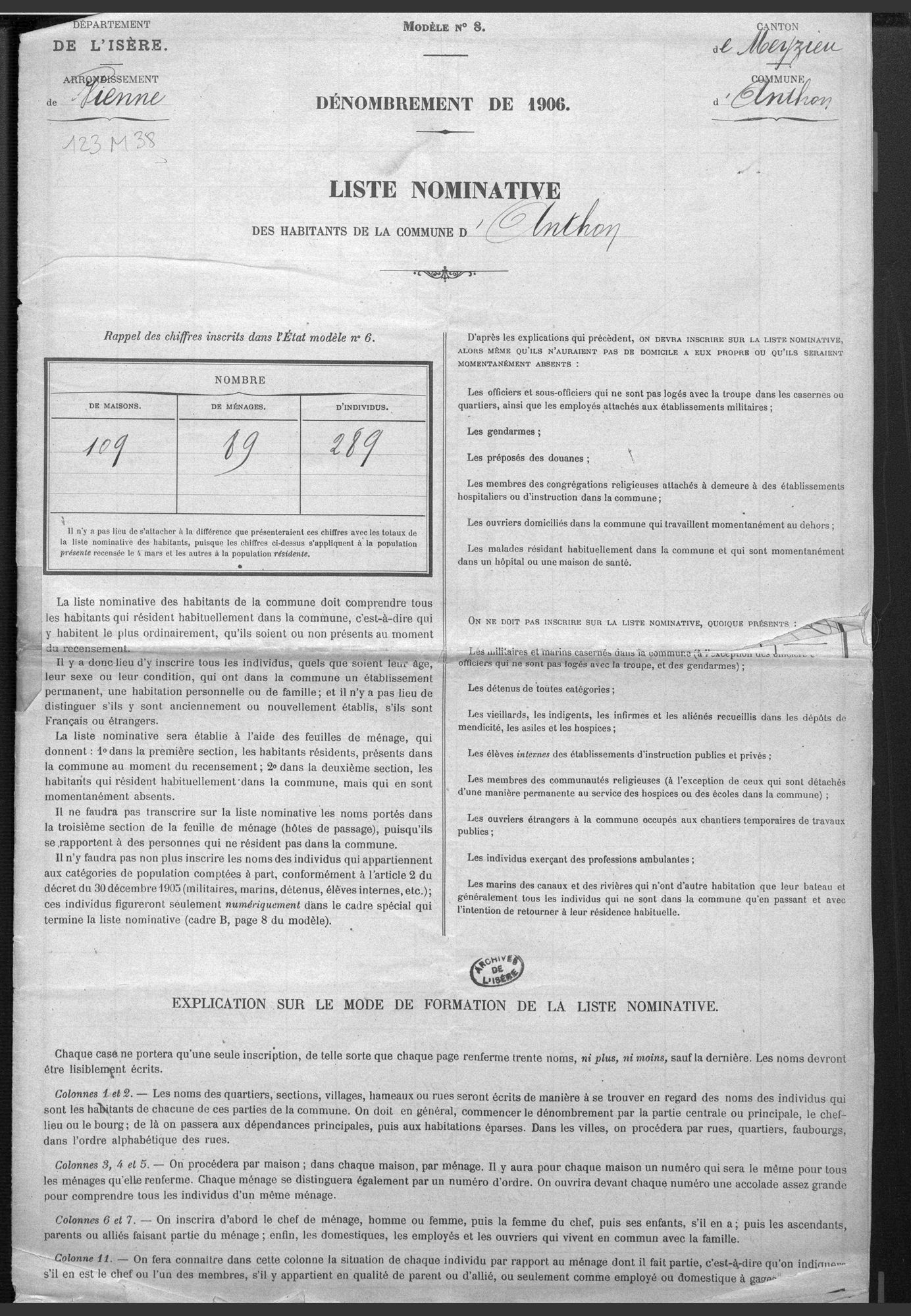 Recensements de population